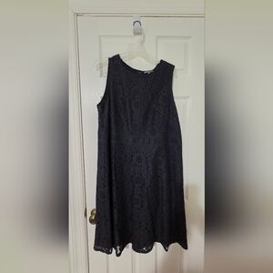 Brixon Ivy Navy Lace Design Dress - Sz 18w